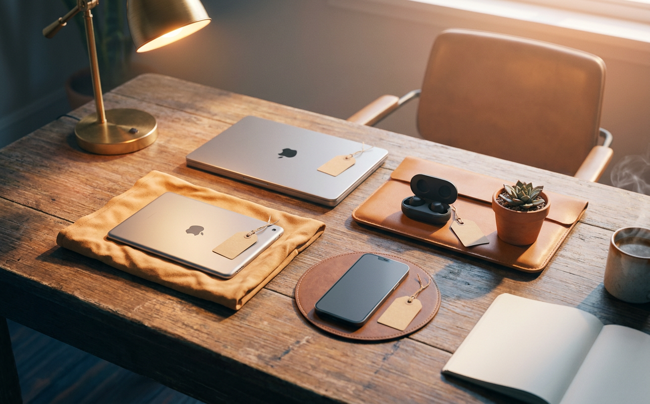Editorial still-life photograph for the Device Management service