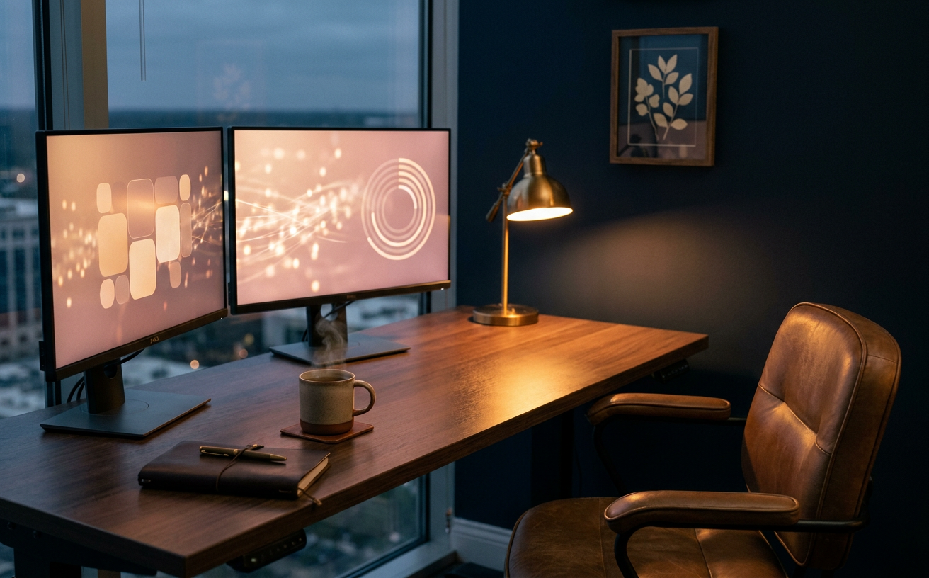 Editorial still-life photograph for the Hosted SQL Server service