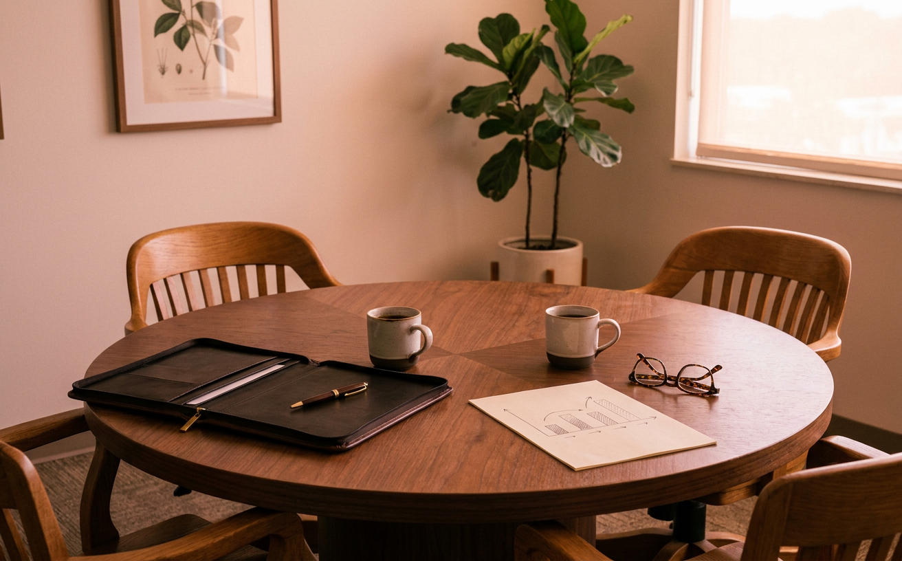 Editorial still-life photograph for the IT Strategy & Planning service