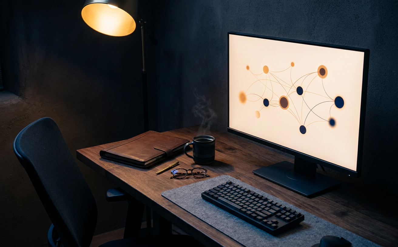 Editorial still-life photograph for the Identity Threat Detection & Response service